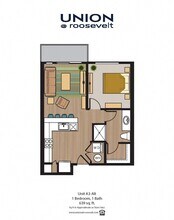 A3 Alternate 1x1 - Phase II 525 floor plan